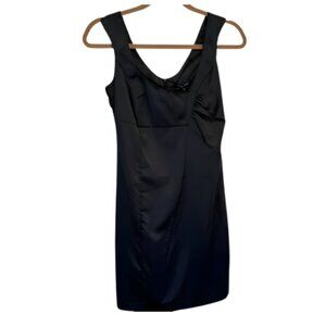 Patrizia Pepe Black Silk Cocktail Dress